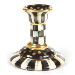 Courtly Check Large Ceramic Candlestick
