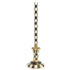 Courtly Check Large Ceramic Candlestick