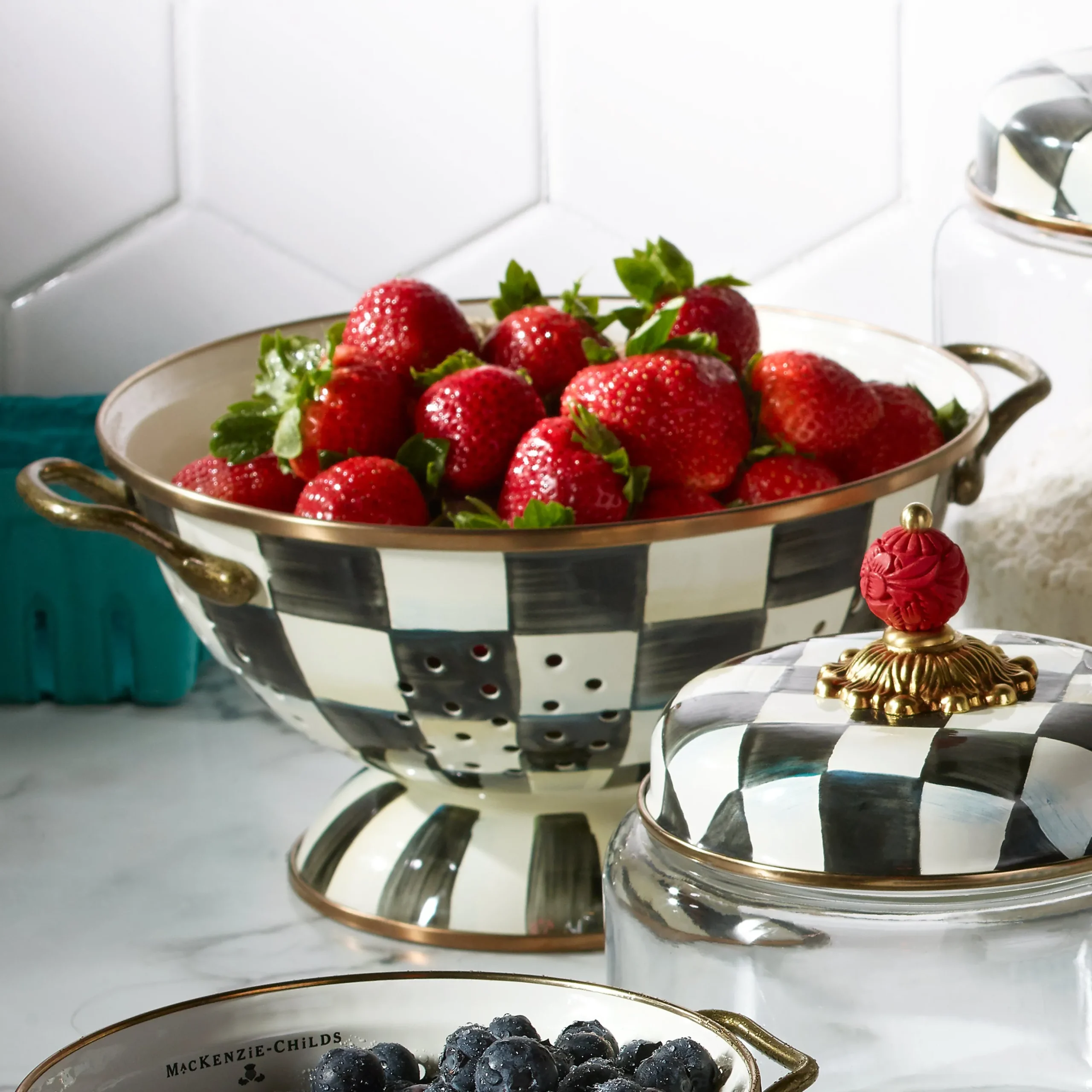 Courtly Check Large Colander