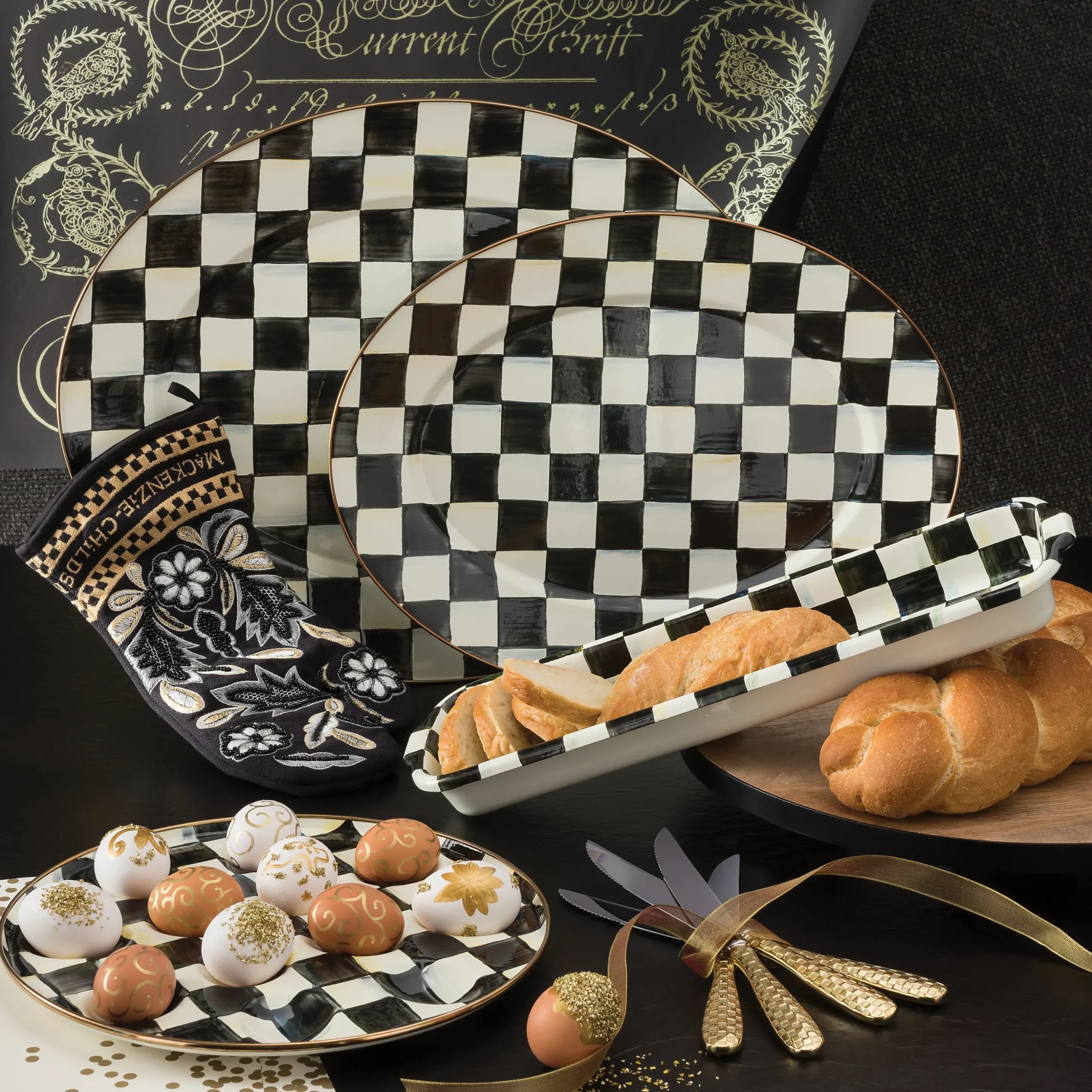 Courtly Check Large Oval Platter