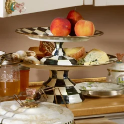 Courtly Check Large Pedestal Platter