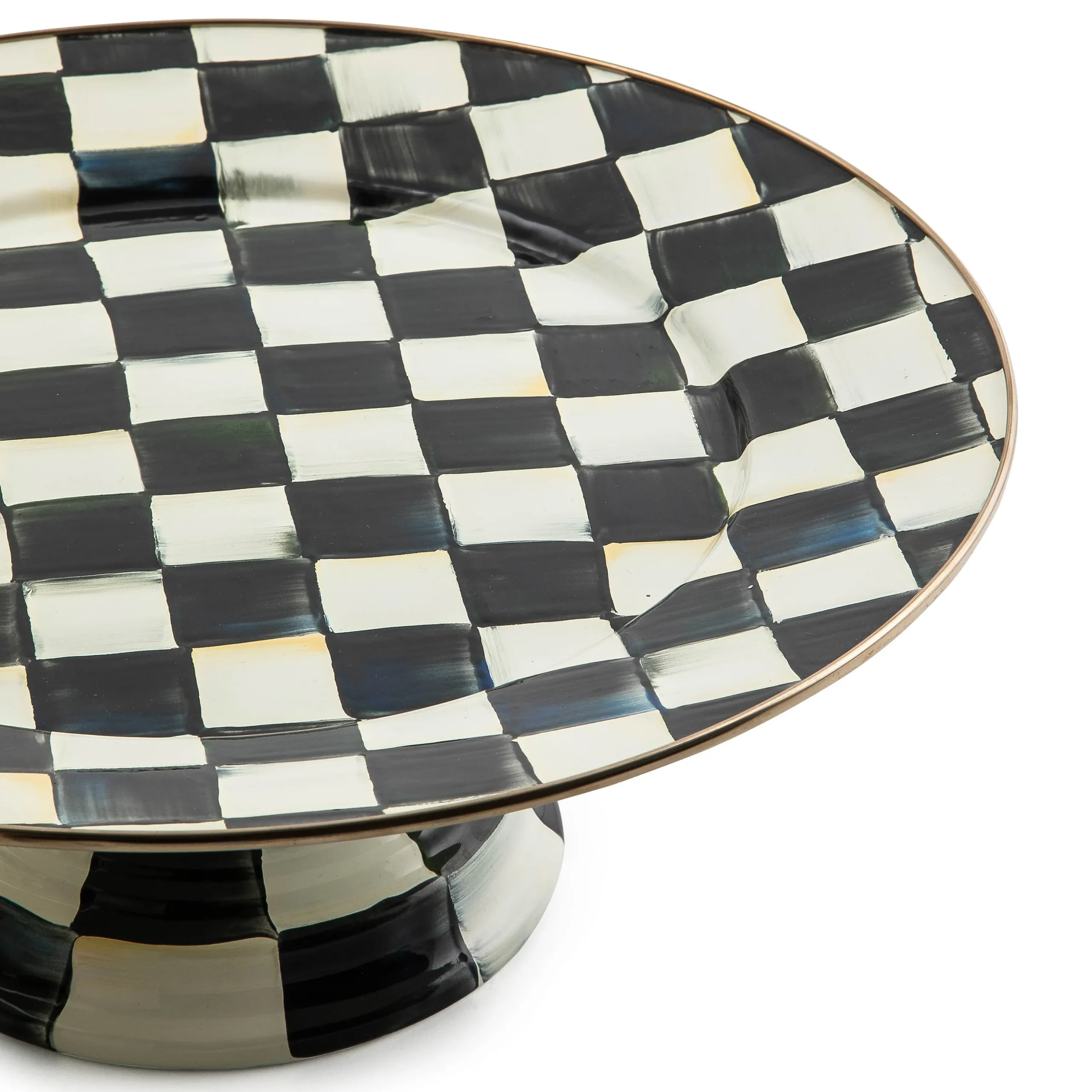 Courtly Check Large Pedestal Platter