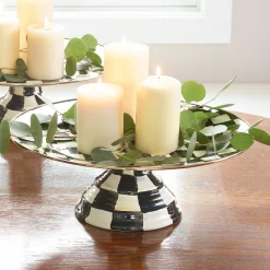 Courtly Check Large Pedestal Platter
