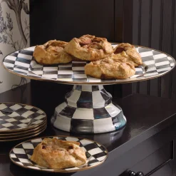 Courtly Check Large Pedestal Platter