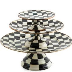 Courtly Check Large Pedestal Platter