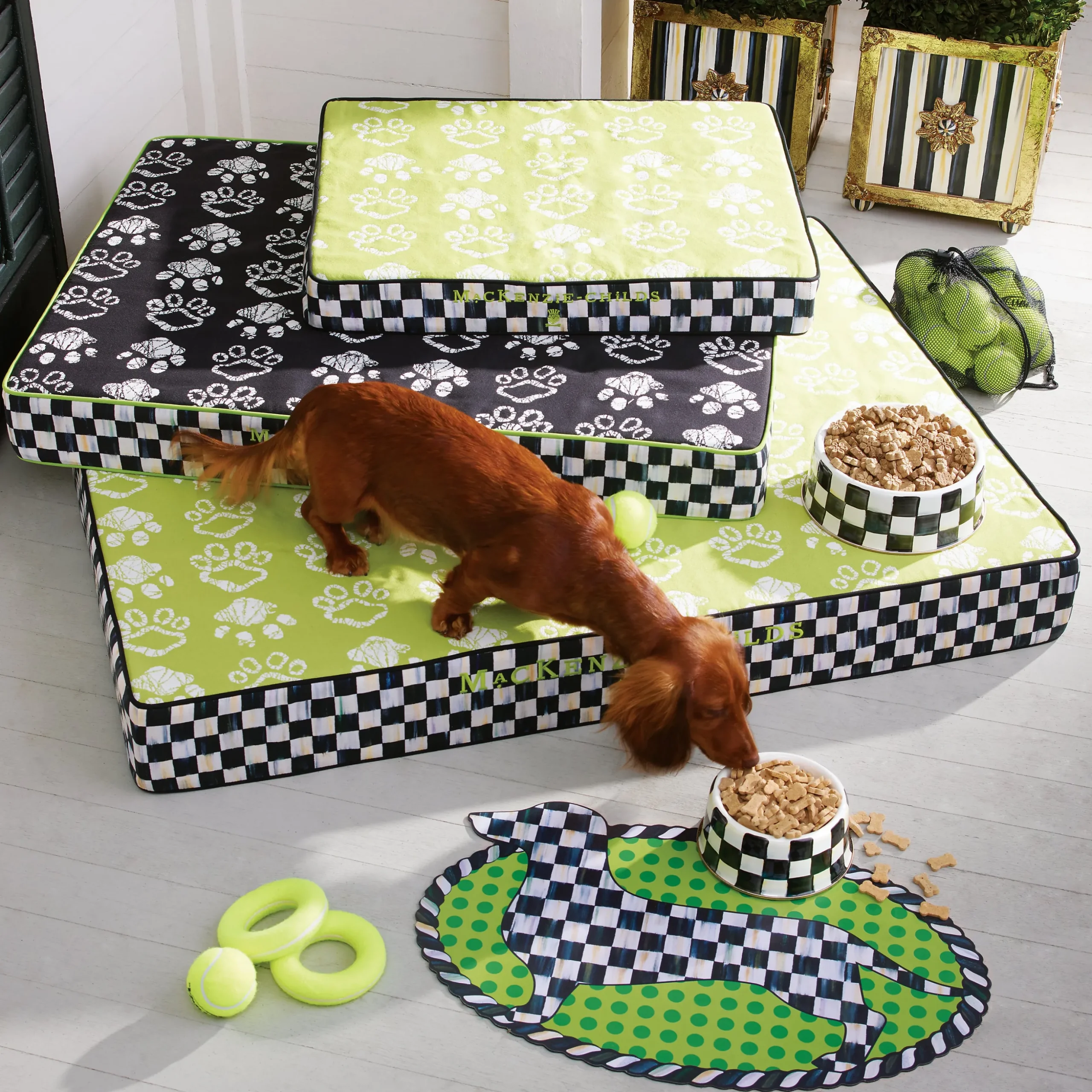 Courtly Check Large Pet Dish