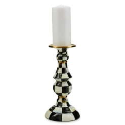 Courtly Check Large Pillar Candlestick