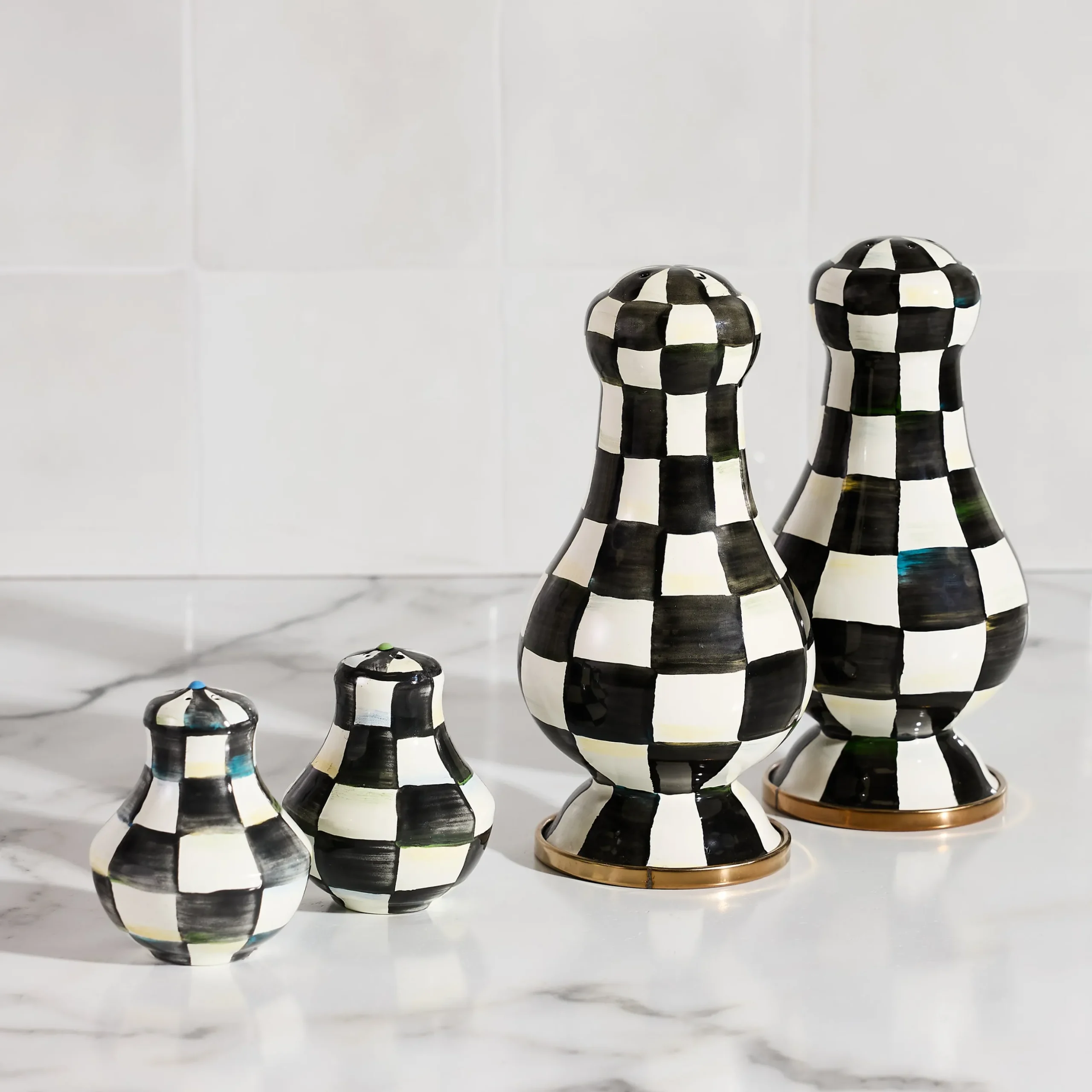Courtly Check Large Salt & Pepper Shakers
