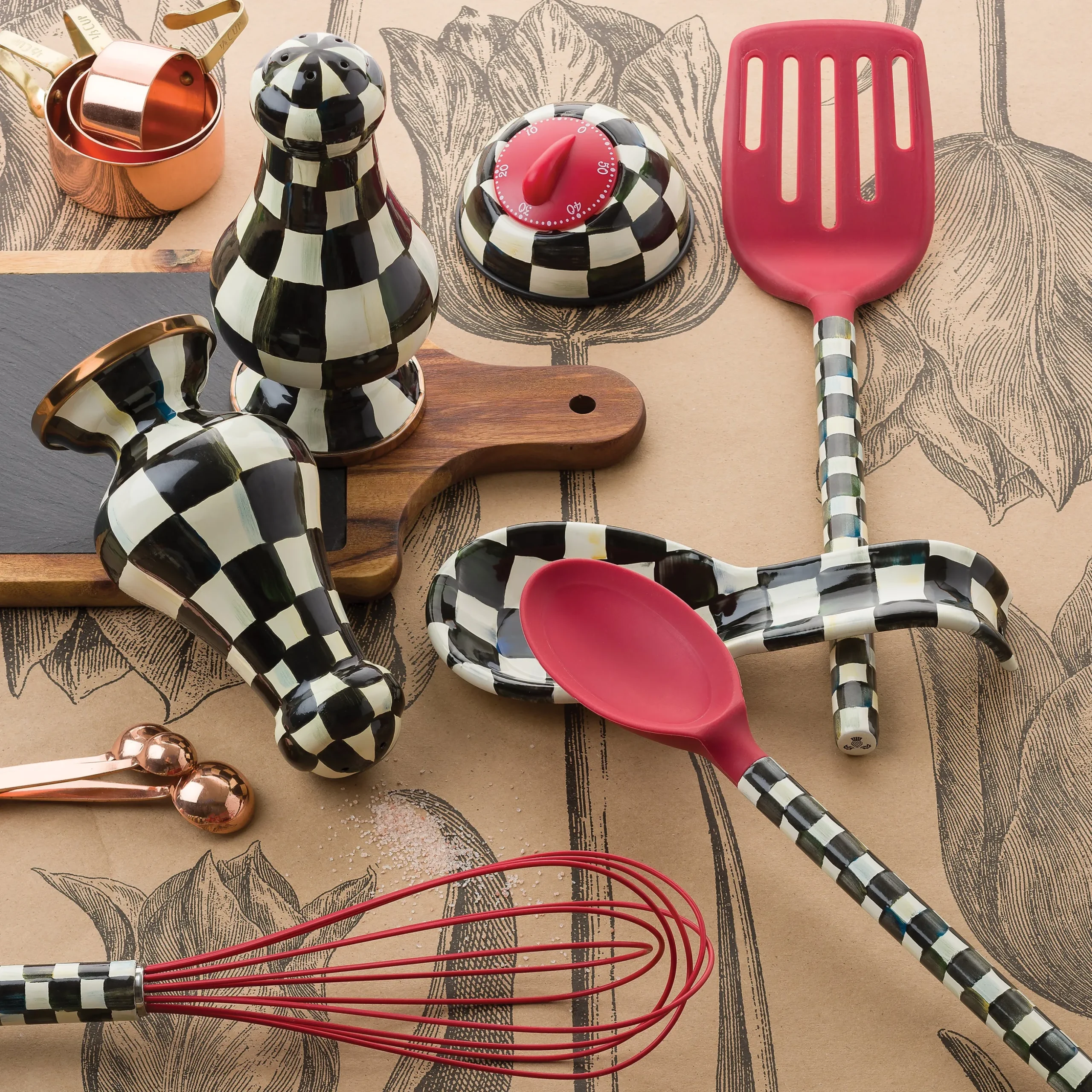 Courtly Check Large Salt & Pepper Shakers