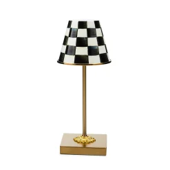 Courtly Check LED Rechargeable Cafe Table Lamp