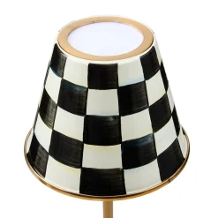 Courtly Check LED Rechargeable Cafe Table Lamp