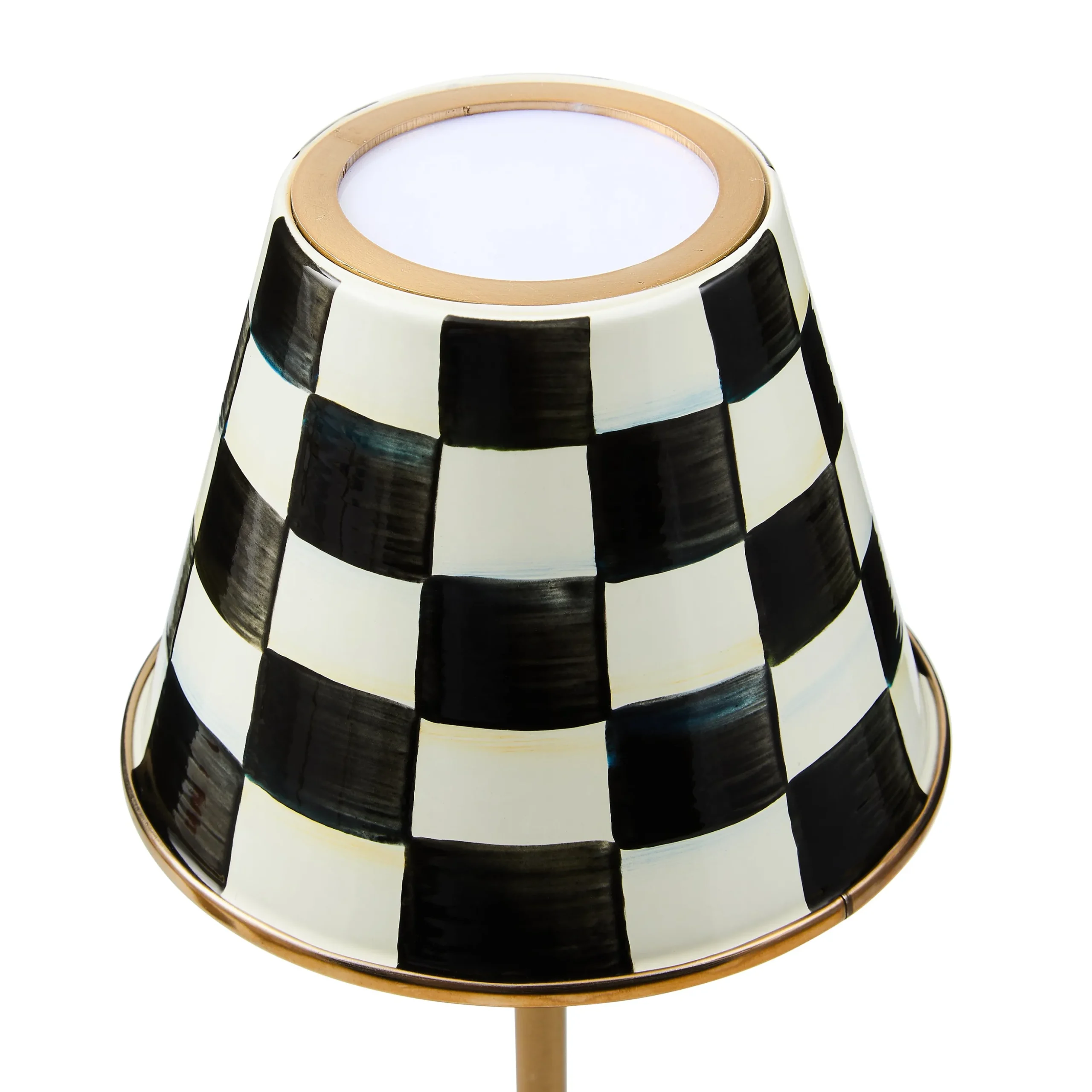 Courtly Check LED Rechargeable Cafe Table Lamp