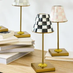 Courtly Check LED Rechargeable Cafe Table Lamp
