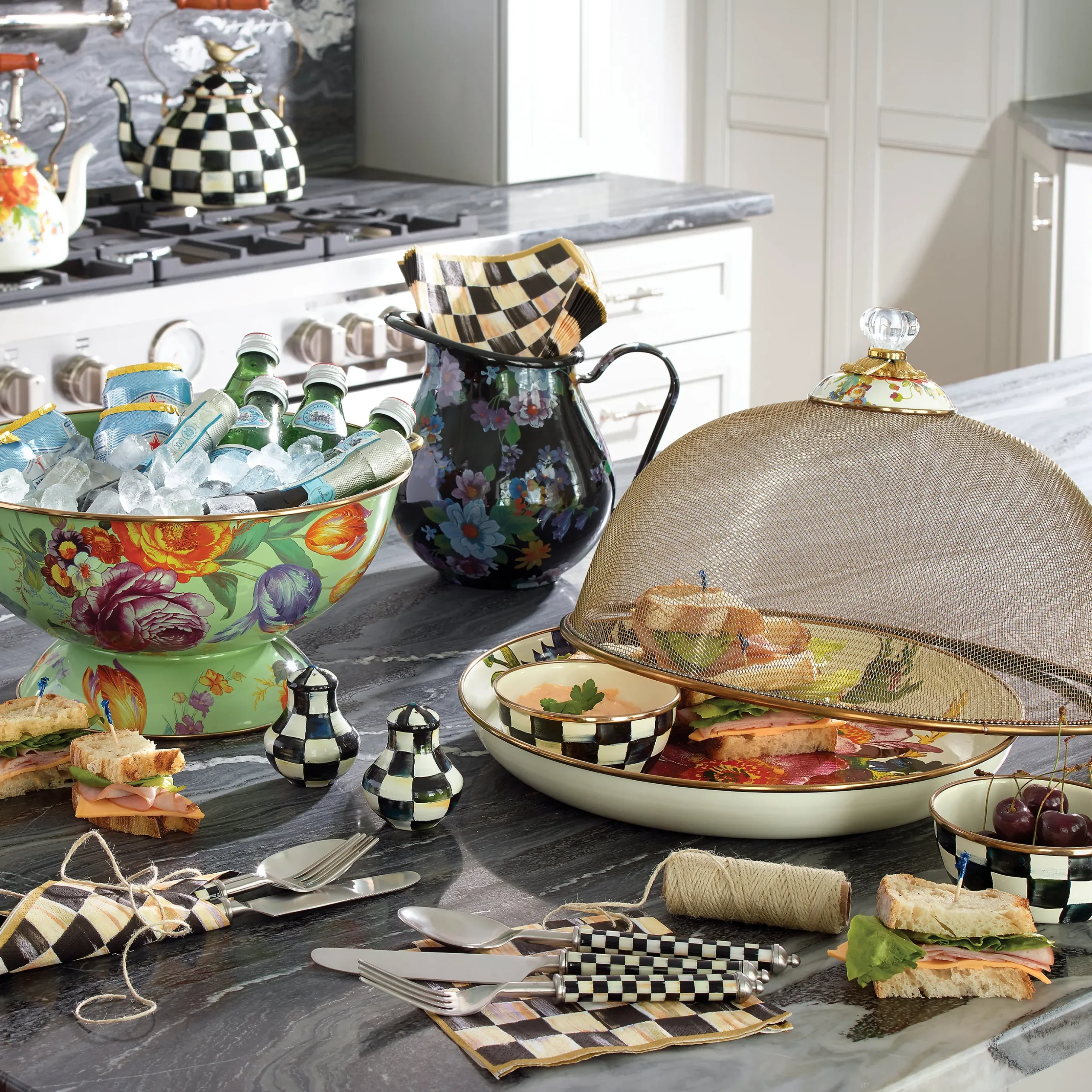 Courtly Check Luncheon Paper Napkins