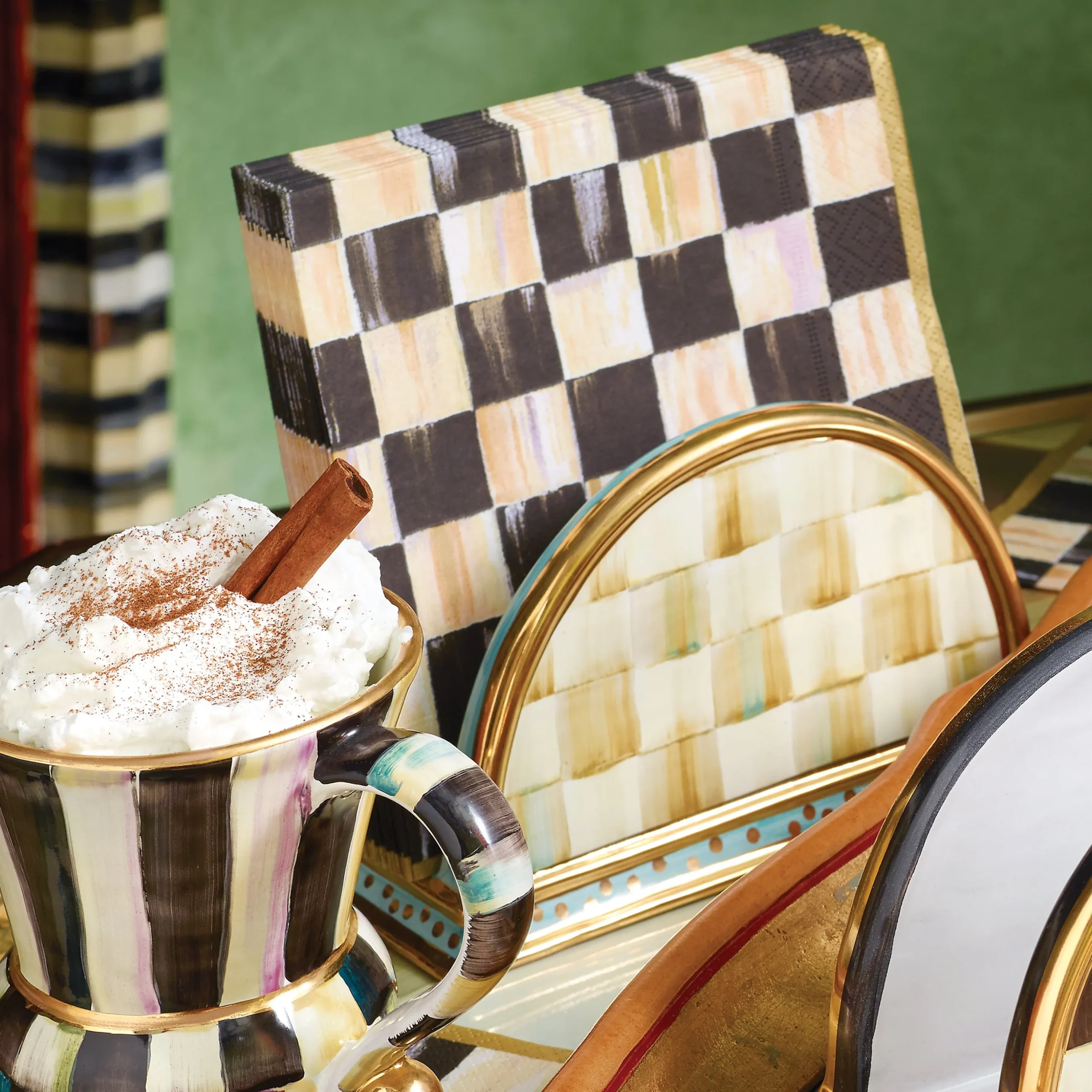 Courtly Check Luncheon Paper Napkins
