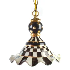Courtly Check Medium Ceramic Pendant Lamp