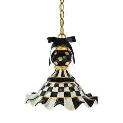 Courtly Check Medium Ceramic Pendant Lamp