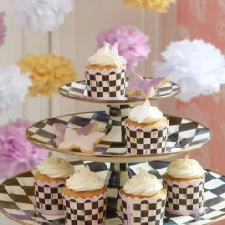 Courtly Check Mini Pedestal Platter