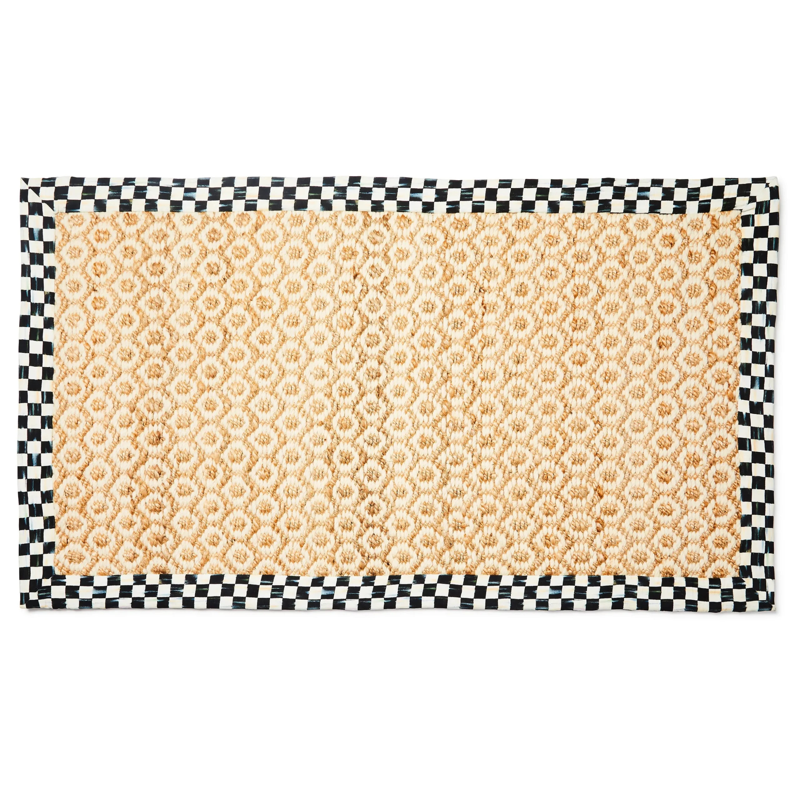 Courtly Check Natural Honeycomb 3' x 5' Jute Rug