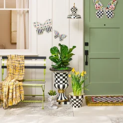 Courtly Check Pedestal Urn