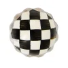 Courtly Check Petit Four Platinum Round Knob