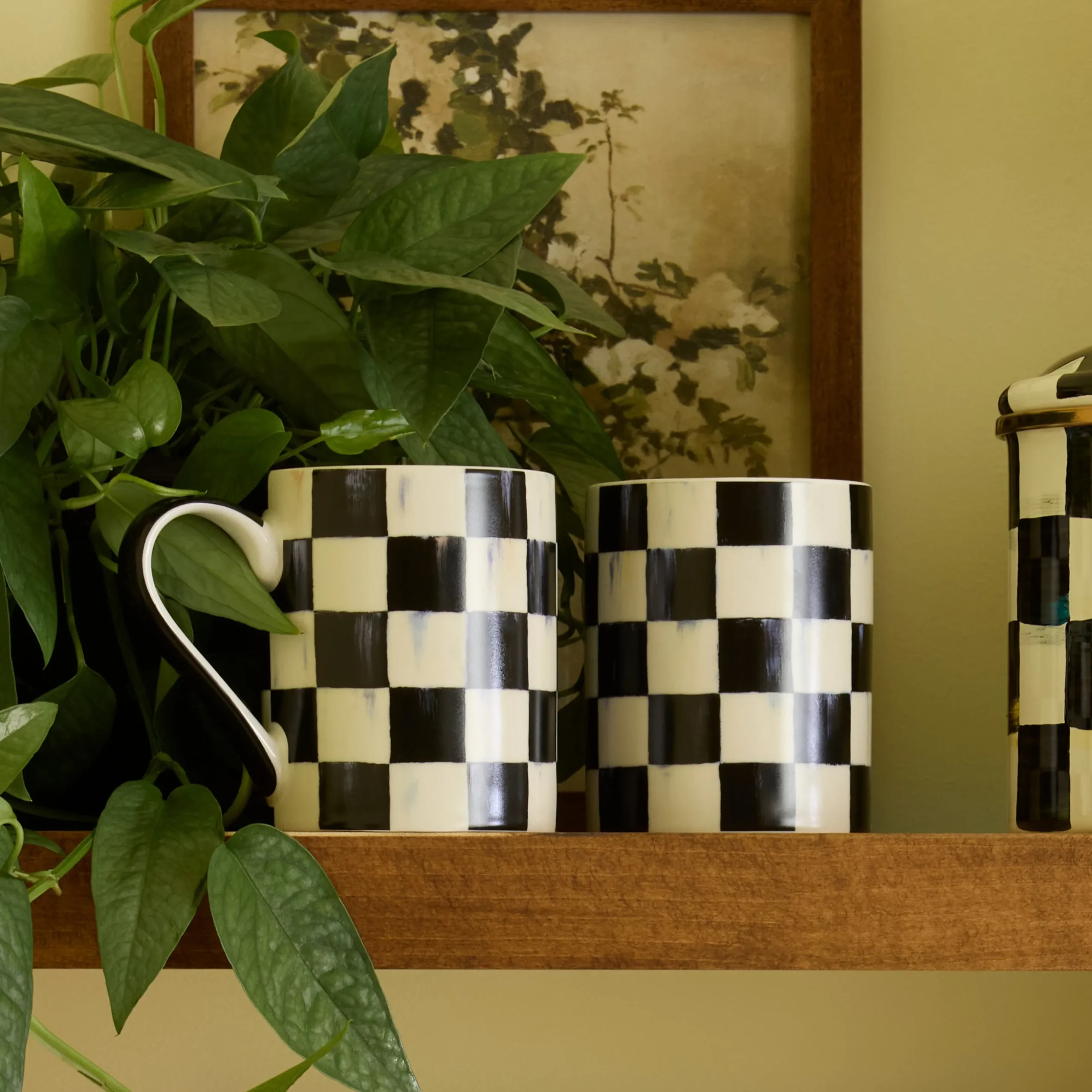 Courtly Check Porcelain Mug