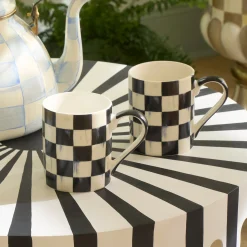 Courtly Check Porcelain Mug