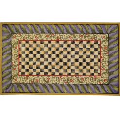 Courtly Check Purple & Green 5' x 8' Rug
