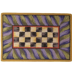 Courtly Check Purple & Green 2' x 3' Rug