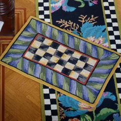 Courtly Check Purple & Green 2' x 3' Rug