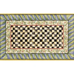 Courtly Check Purple & Green 5' x 7'6" Washable Rug