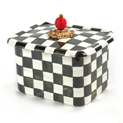 Courtly Check Recipe Box