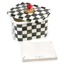 Courtly Check Recipe Box