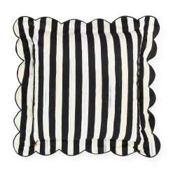 Courtly Check Reversible Scalloped Throw Pillow