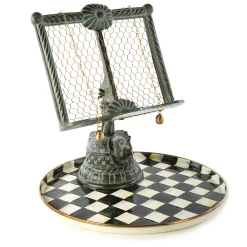 Courtly Check Round Tray