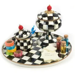 Courtly Check Round Tray