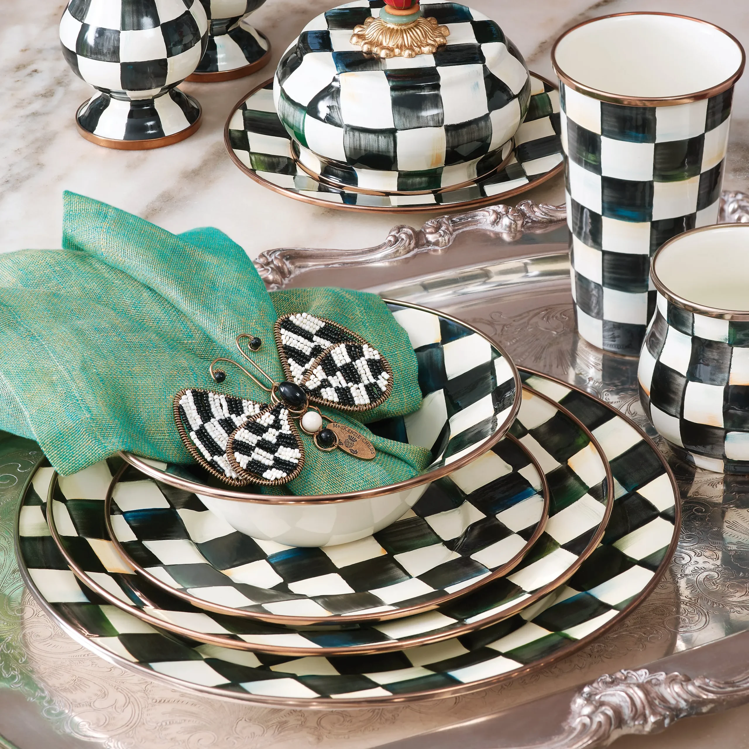Courtly Check Salad/Dessert Plate