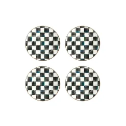 Courtly Check Salad Plates, Set of 4