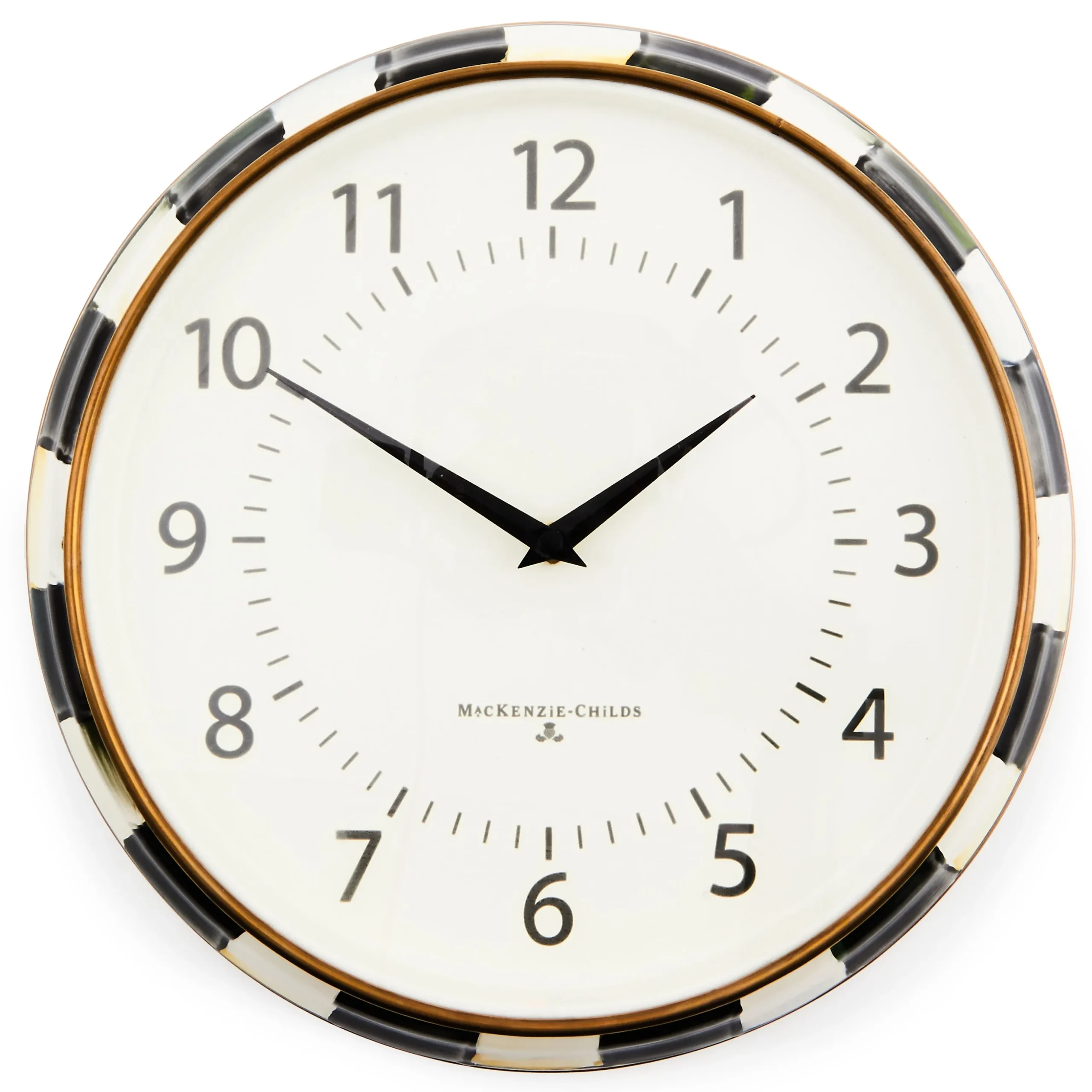 Courtly Check School Wall Clock