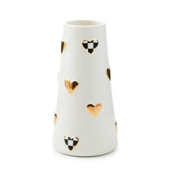 Courtly Check Short Heart Vase