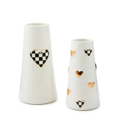 Courtly Check Short Heart Vase