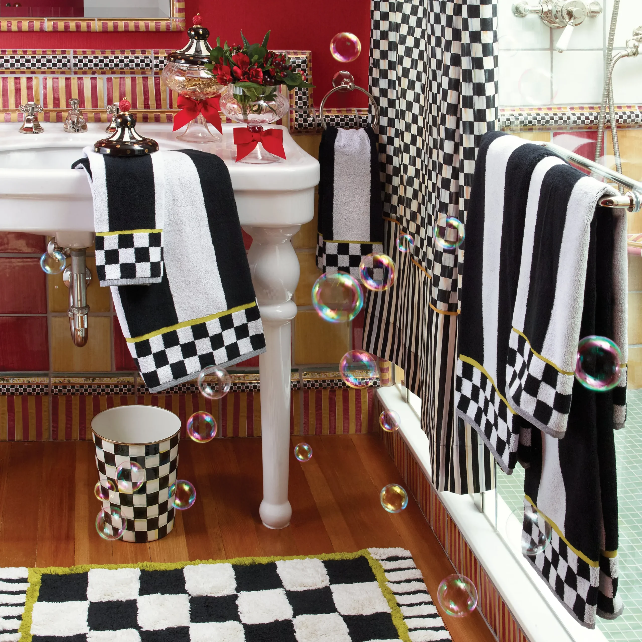 Courtly Check Shower Curtain