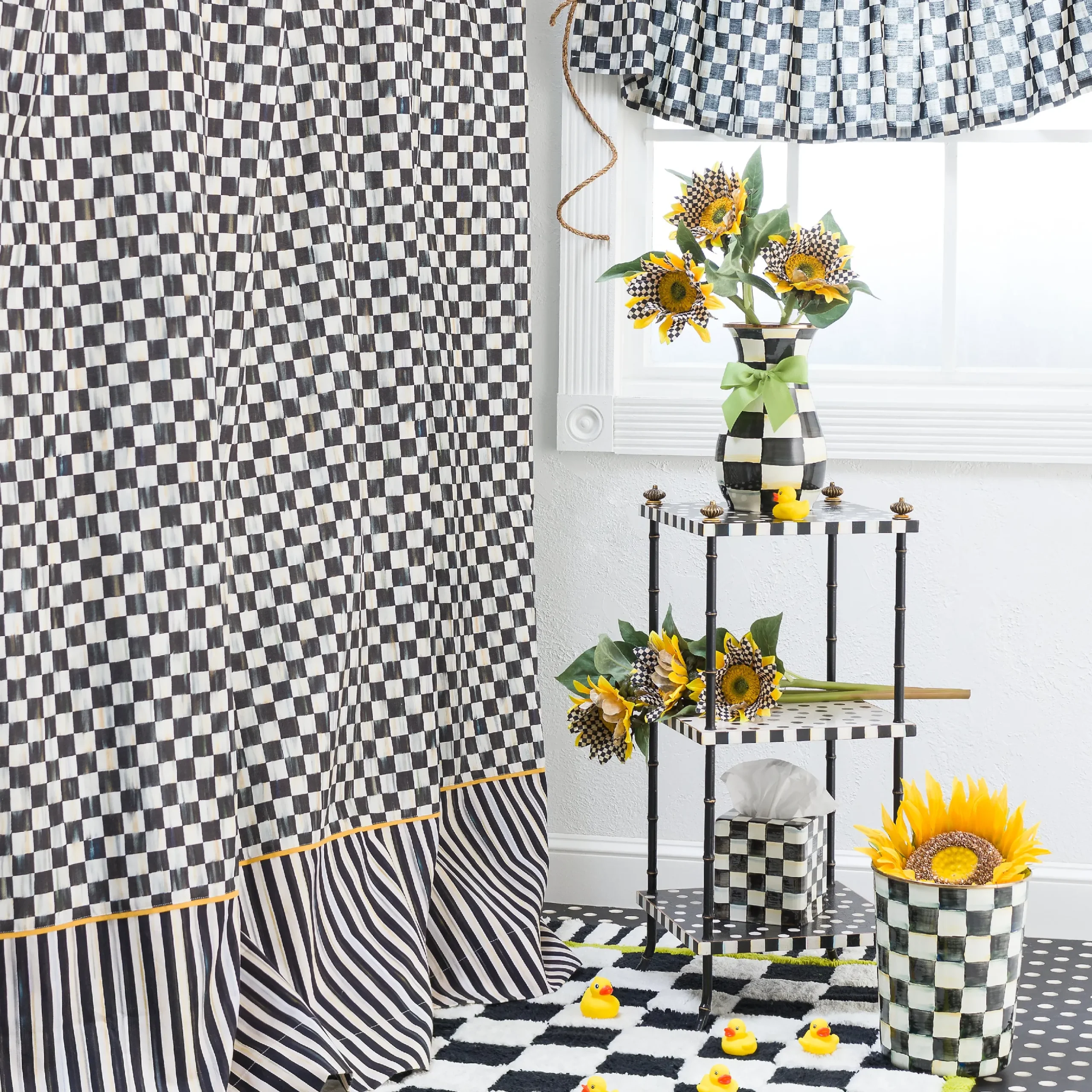 Courtly Check Shower Curtain