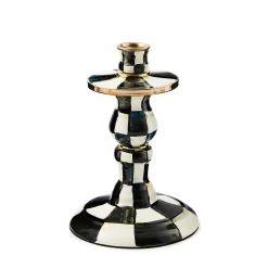 Courtly Check Small Enamel Candlestick