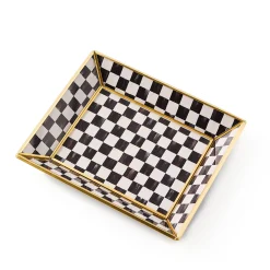 Courtly Check Small Glass Tray