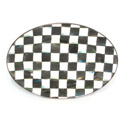 Courtly Check Small Oval Platter