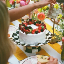 Courtly Check Small Pedestal Platter