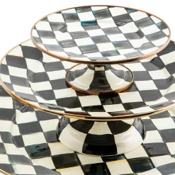 Courtly Check Small Pedestal Platter