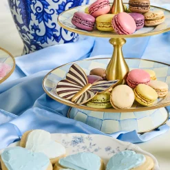 Courtly Check & Stripe Butterfly Trio