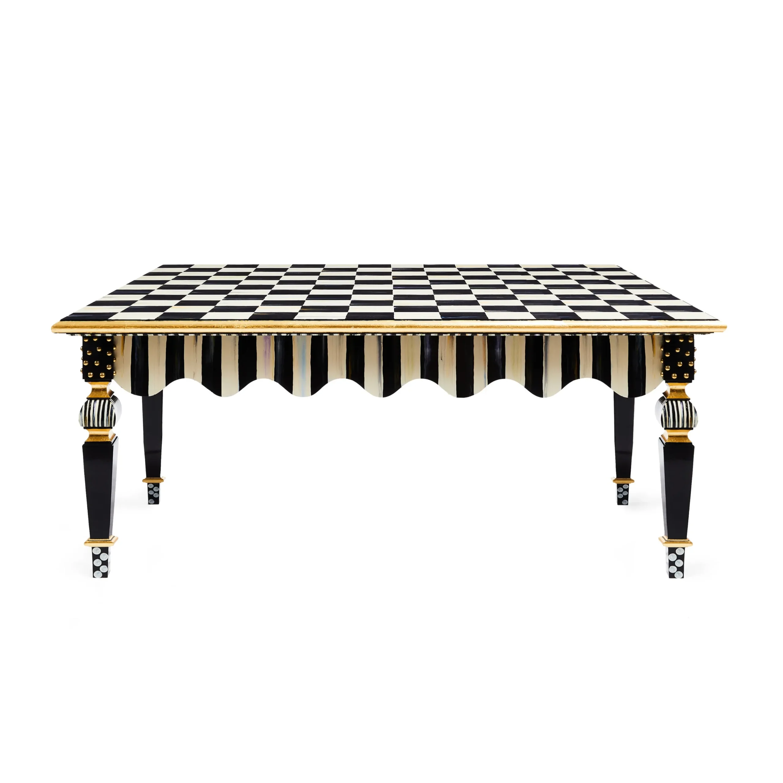 Courtly Check & Stripe Coffee Table